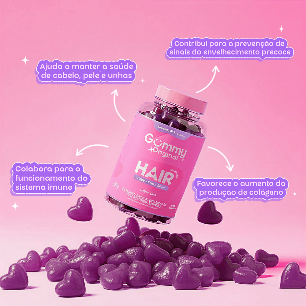 Gummy® Hair Uva - 180g