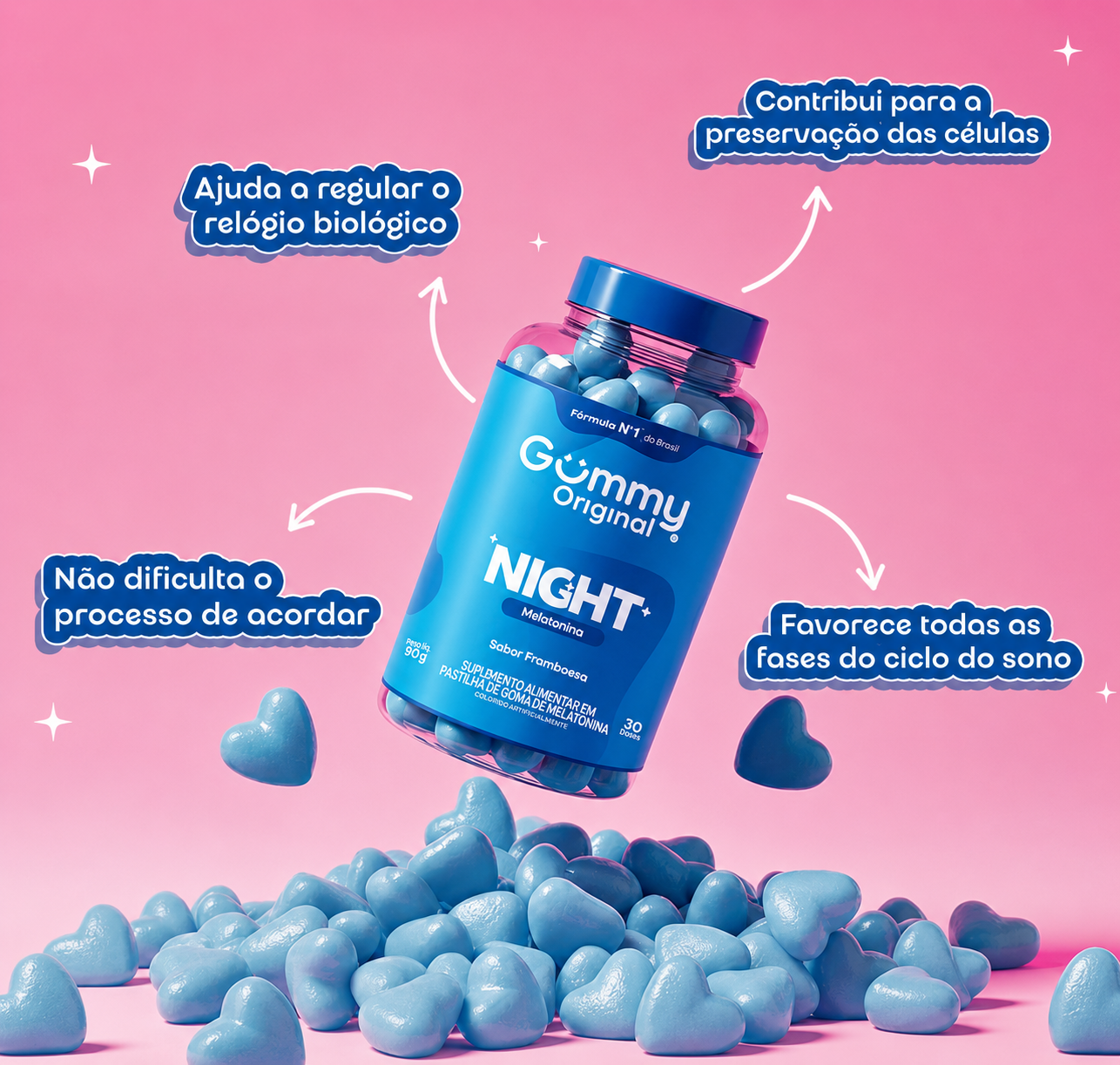 Kit 3 Potes Gummy® Bem-Estar Diário