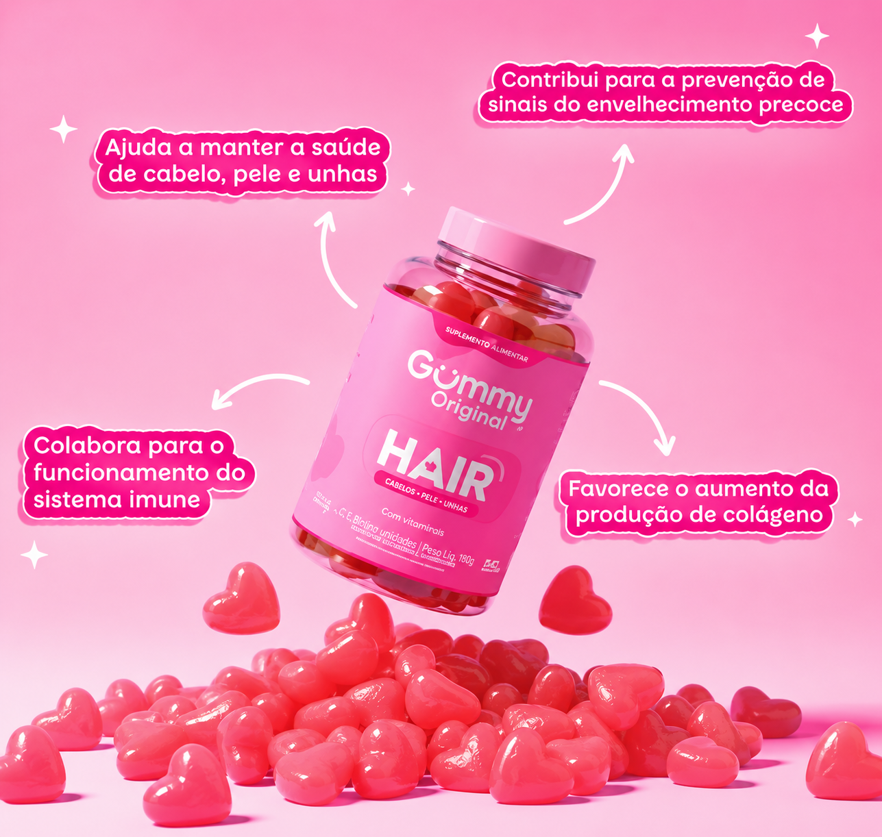 Kit 3 Potes Gummy® Bem-Estar Diário