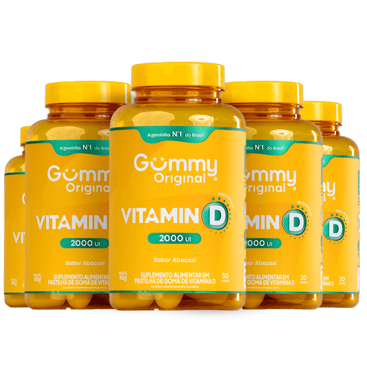 6 Gummy Vitamina D Abacaxi