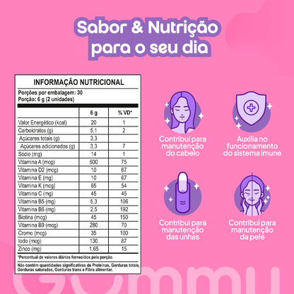 Gummy® Hair Uva - 180g